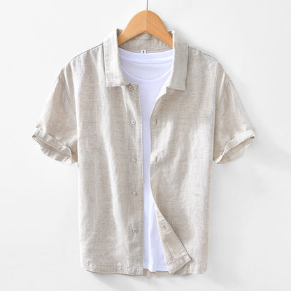 Men's Linen Short Sleeve Shirt