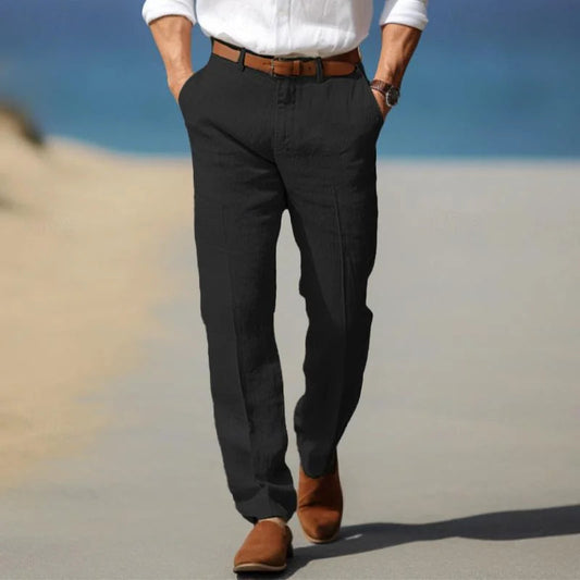 Men's Linen Trousers – Relaxed Fit