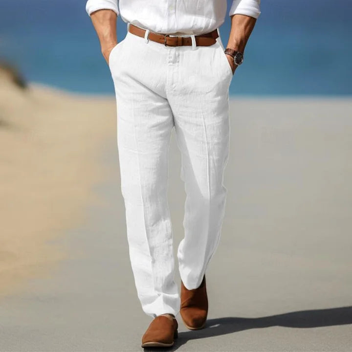 Men's Linen Trousers – Relaxed Fit