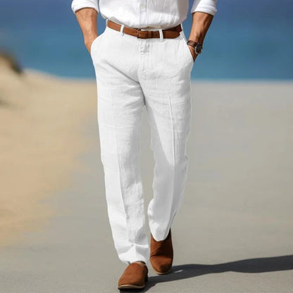 Men's Linen Trousers – Relaxed Fit