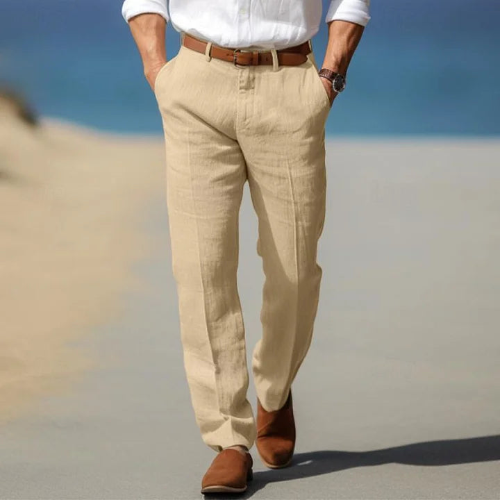 Men's Linen Trousers – Relaxed Fit