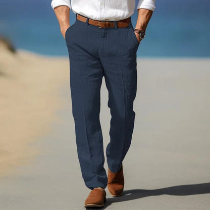 Men's Linen Trousers – Relaxed Fit