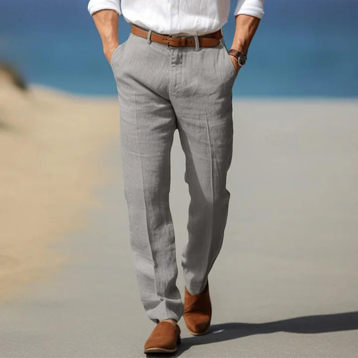 Men's Linen Trousers – Relaxed Fit