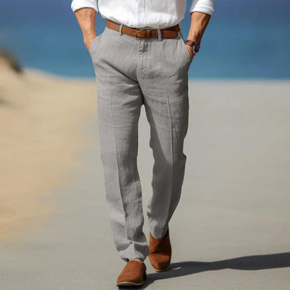 Men's Linen Trousers – Relaxed Fit