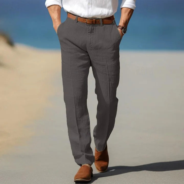 Men's Linen Trousers – Relaxed Fit