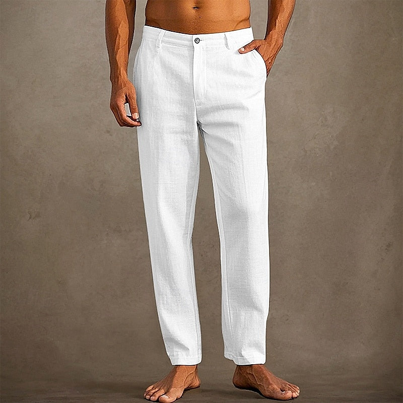 Men's Linen Summer Trousers for Casual Comfort and Style