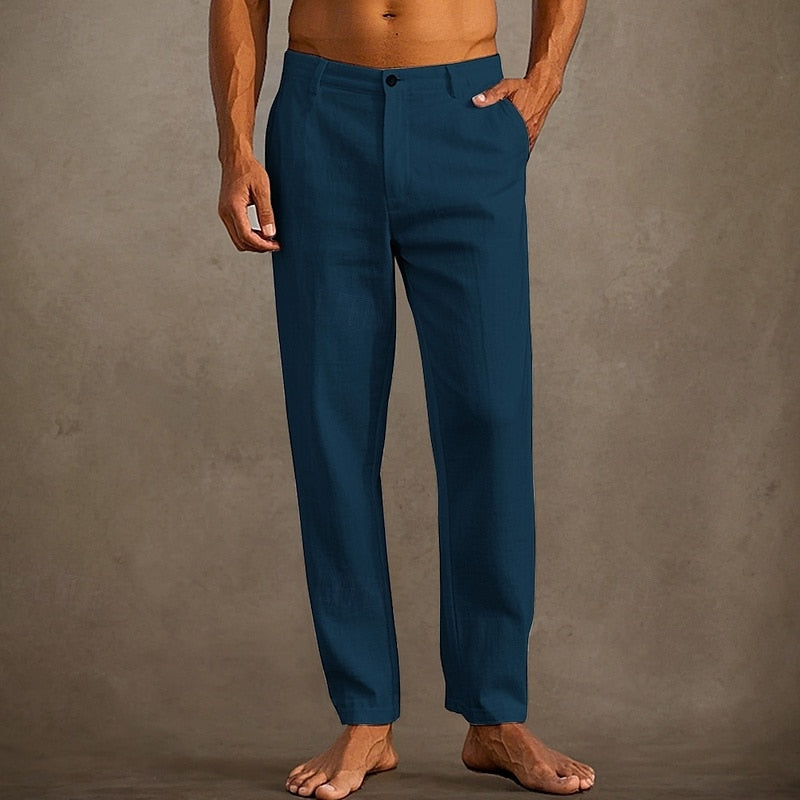 Men's Linen Summer Trousers for Casual Comfort and Style