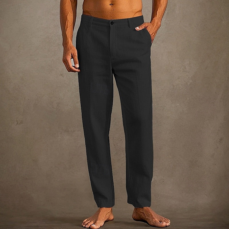 Men's Linen Summer Trousers for Casual Comfort and Style