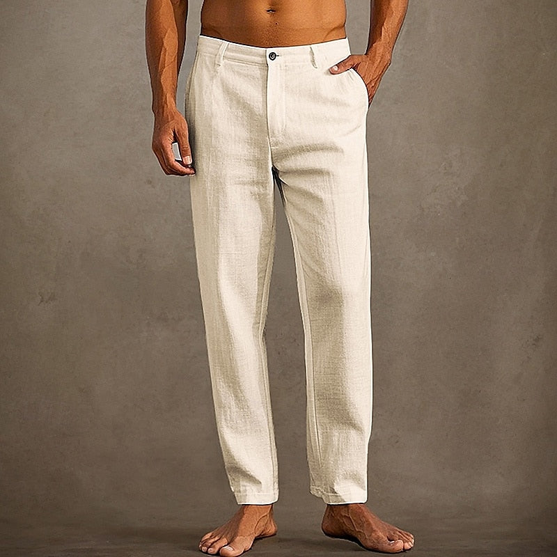 Men's Linen Summer Trousers for Casual Comfort and Style