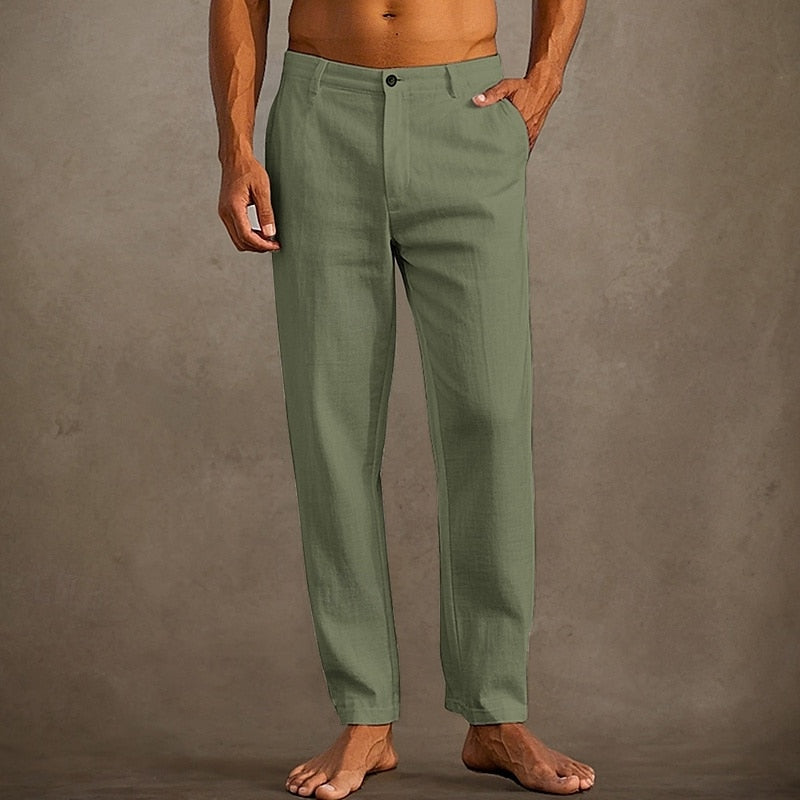 Men's Linen Summer Trousers for Casual Comfort and Style