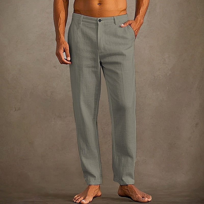 Men's Linen Summer Trousers for Casual Comfort and Style