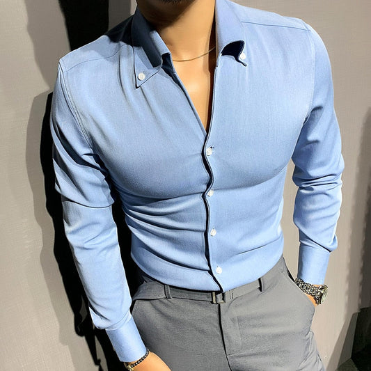 Men's Long Sleeve Cotton Shirt