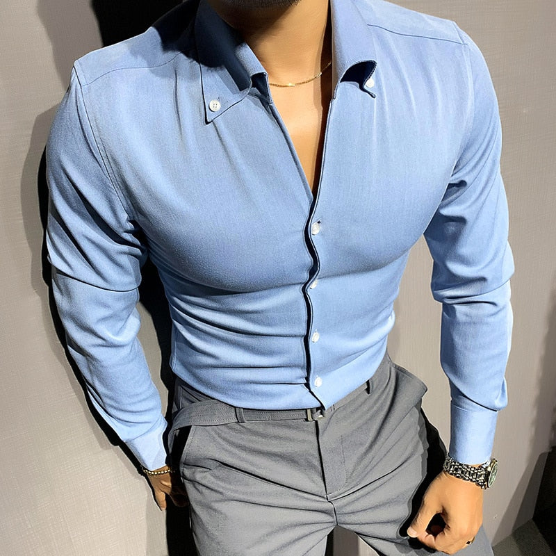 Men's Long Sleeve Cotton Shirt