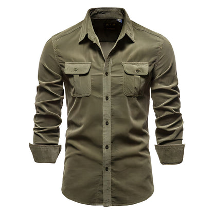 Men's Long Sleeve Polo Shirt - Comfortable Everyday Wear