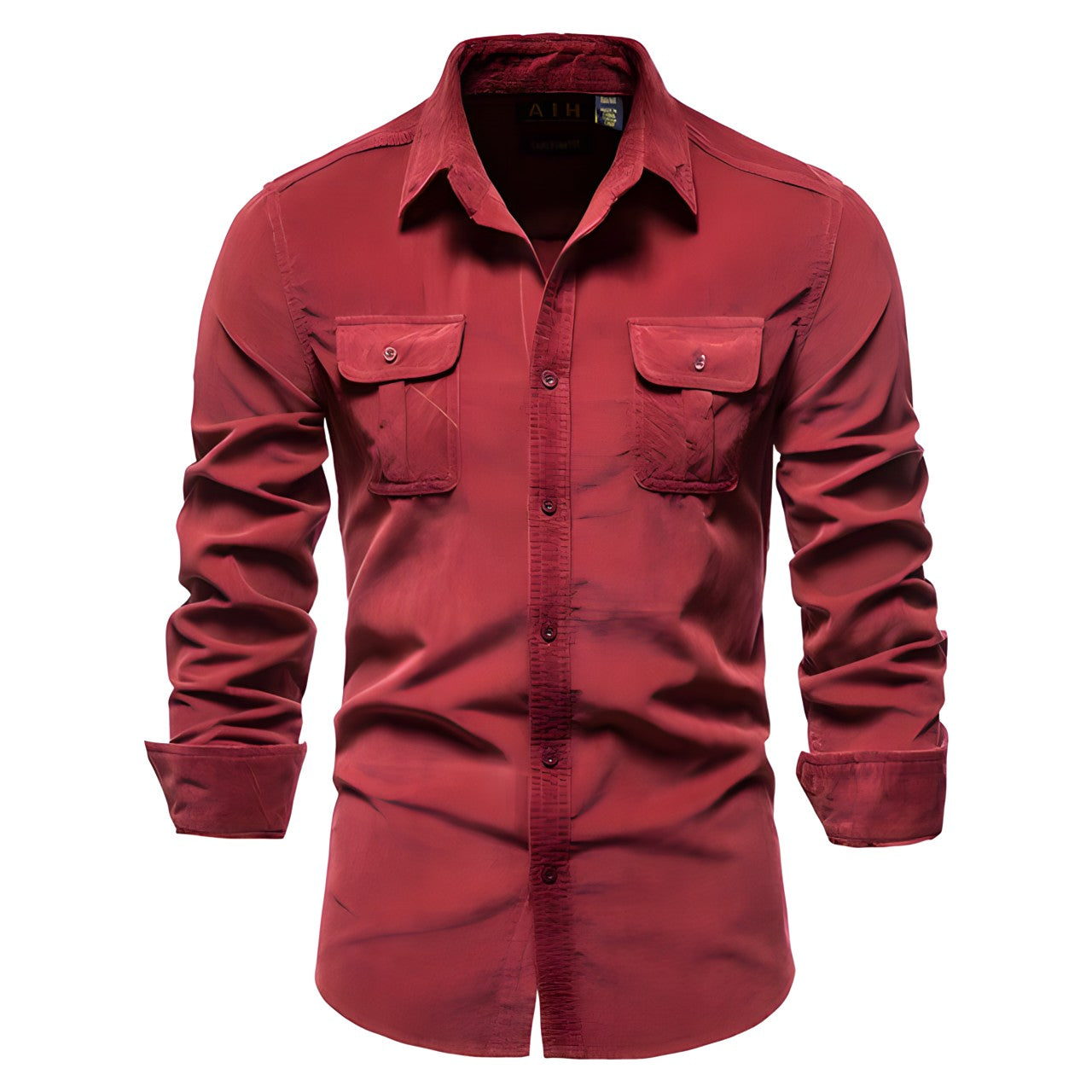 Men's Long Sleeve Polo Shirt - Comfortable Everyday Wear