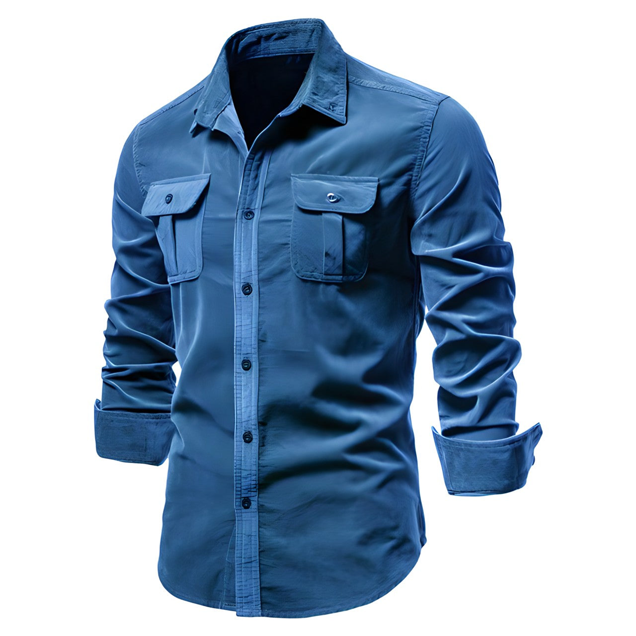 Men's Long Sleeve Polo Shirt - Comfortable Everyday Wear