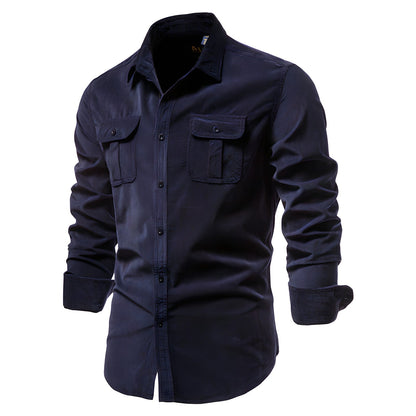 Men's Long Sleeve Polo Shirt - Comfortable Everyday Wear