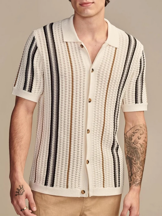 Men's Knit Short Sleeve Shirt