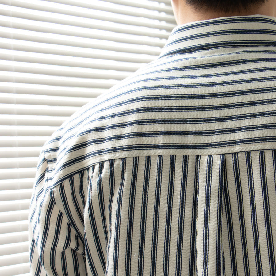 Men's Striped Dress Shirt – Long Sleeve Formal Fit