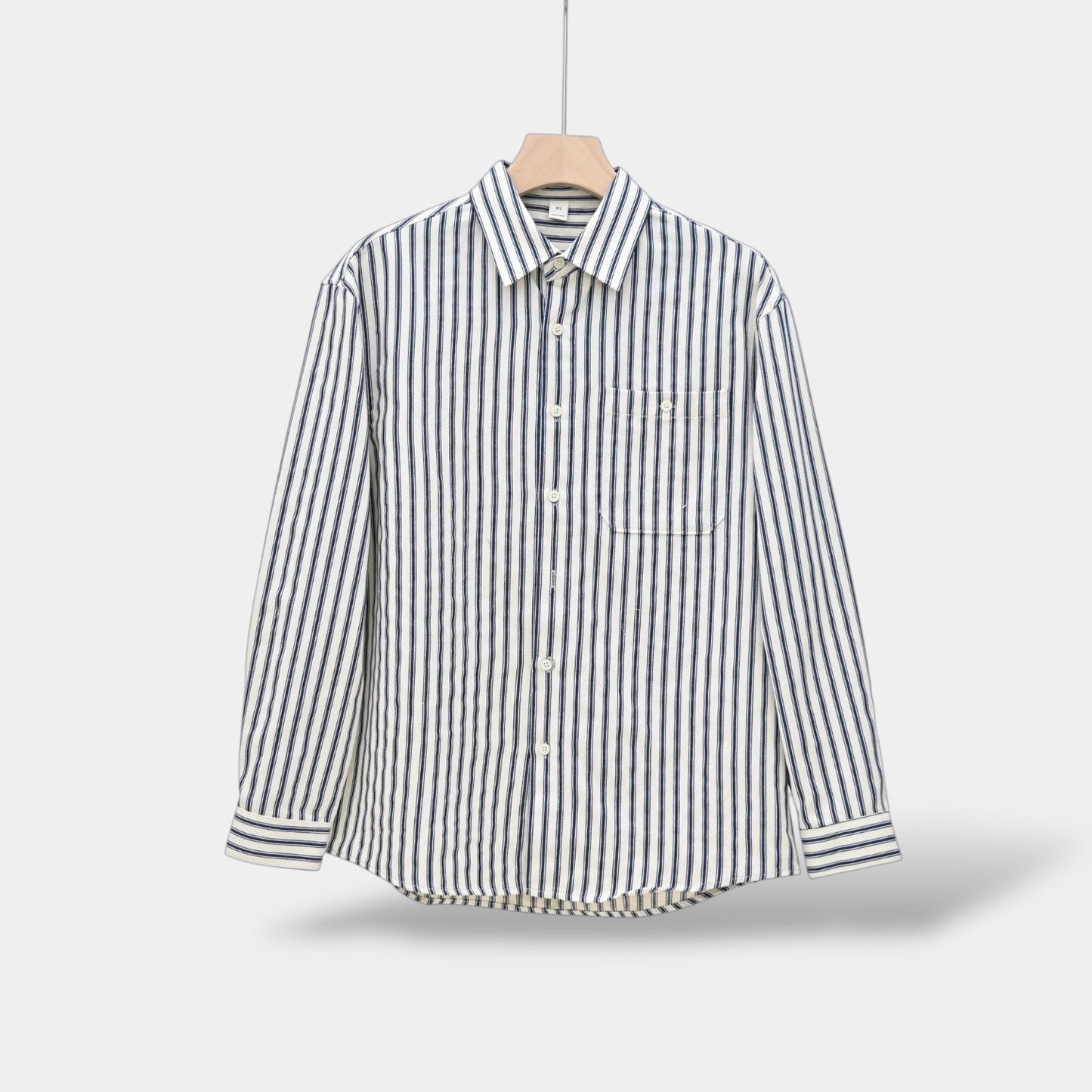 Men's Striped Dress Shirt – Long Sleeve Formal Fit