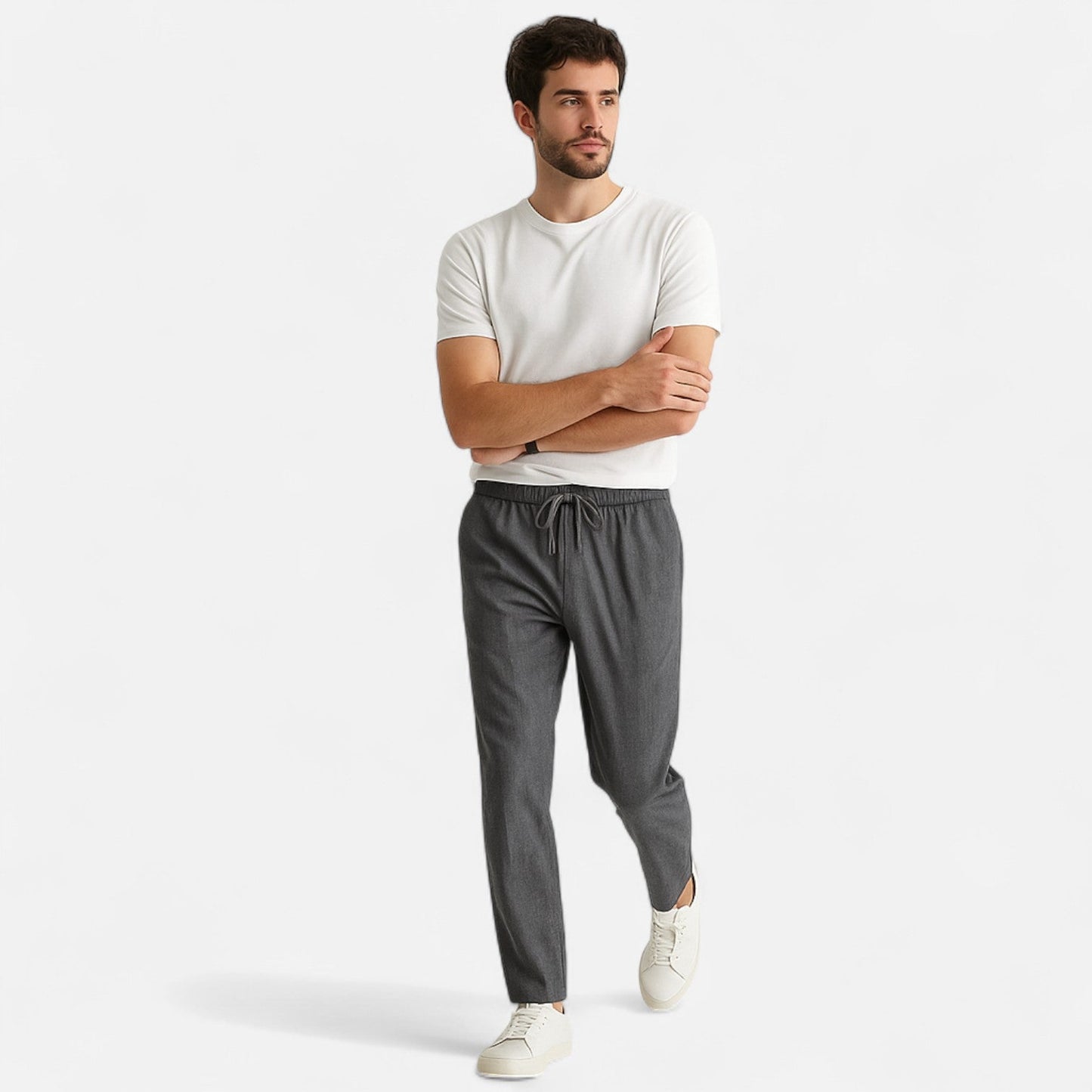 Men's Linen Trousers – Loose Fit Summer Comfort