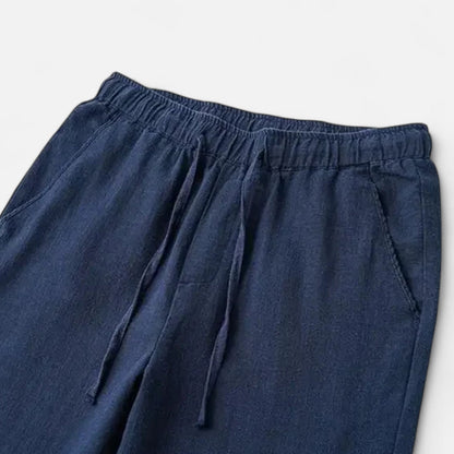 Men's Linen Trousers – Loose Fit Summer Comfort