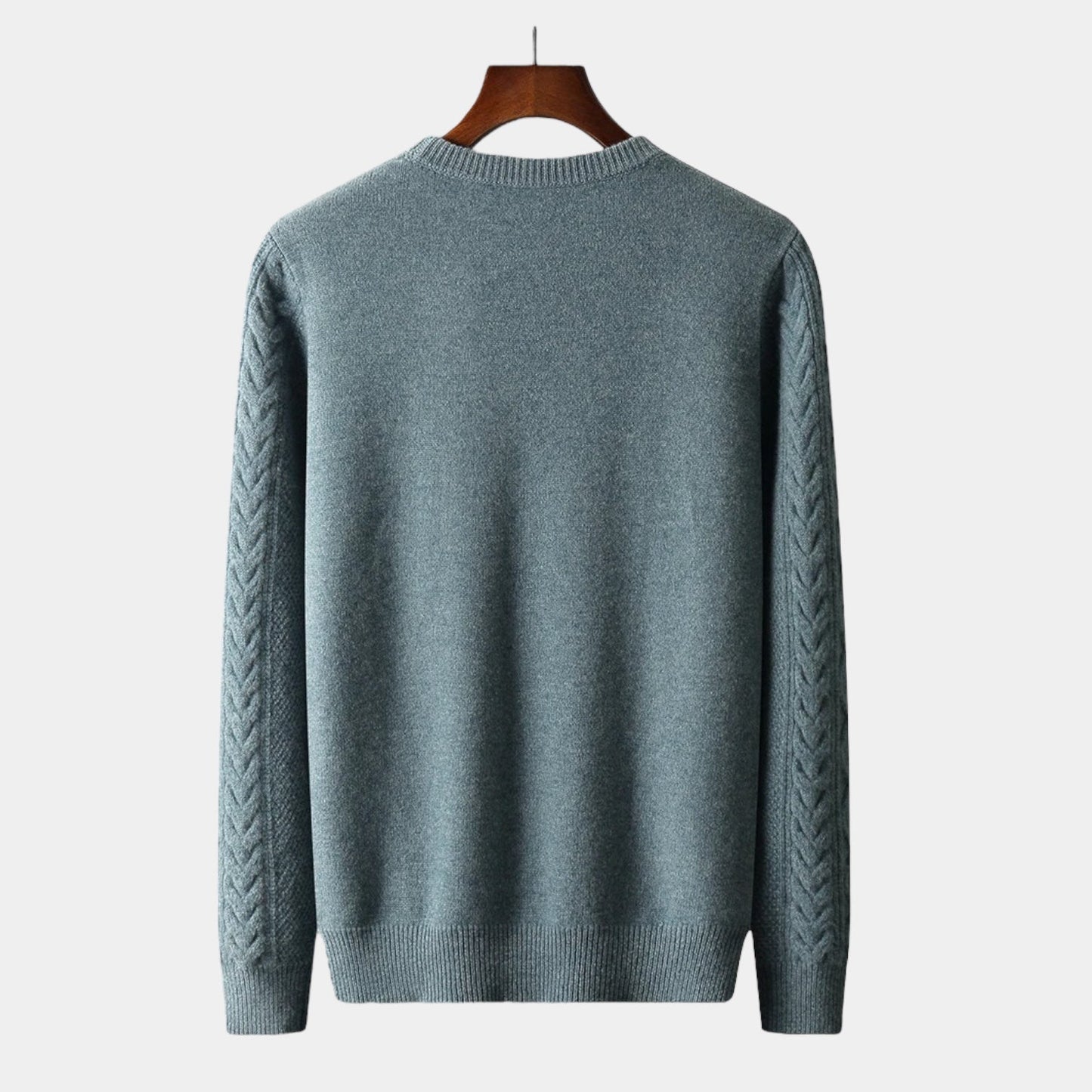 Men's Wool Sweater – Jacquard Knit Winter Style
