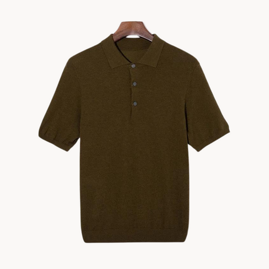 Men's Wool Polo Shirt - Comfortable and Versatile Fashion