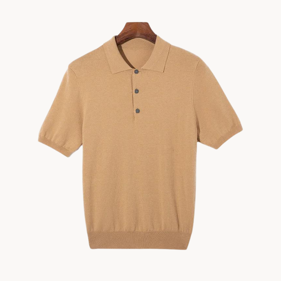 Men's Wool Polo Shirt - Comfortable and Versatile Fashion