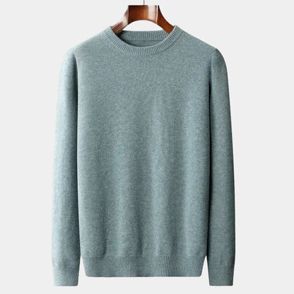 Men's Wool Sweater – Crew Neck Winter Knit