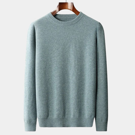 Men's Wool Sweater – Crew Neck Winter Knit