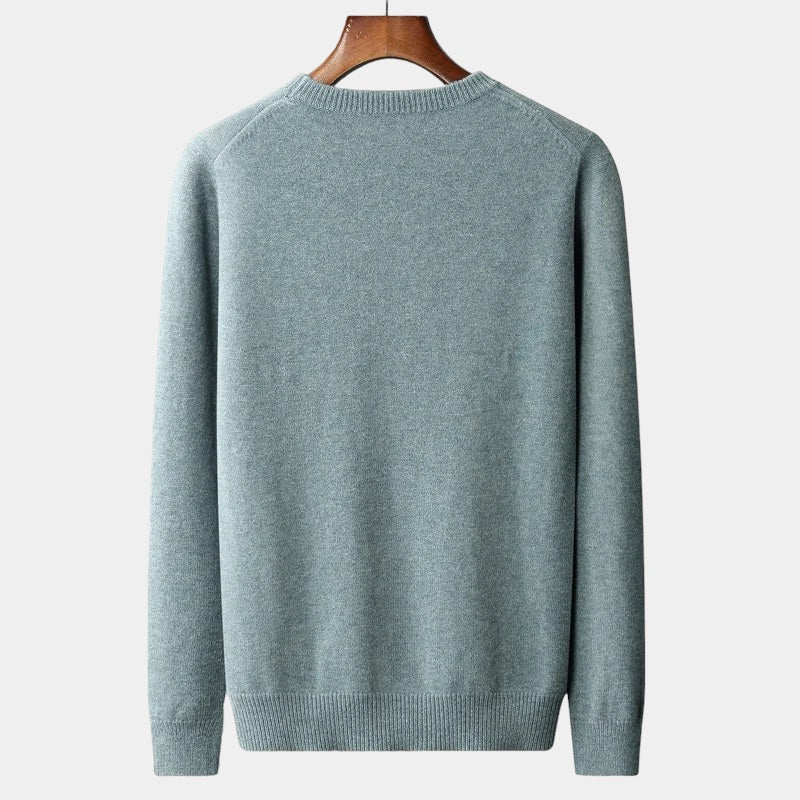 Men's Wool Sweater – Crew Neck Winter Knit