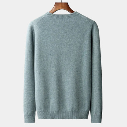 Men's Wool Sweater – Crew Neck Winter Knit