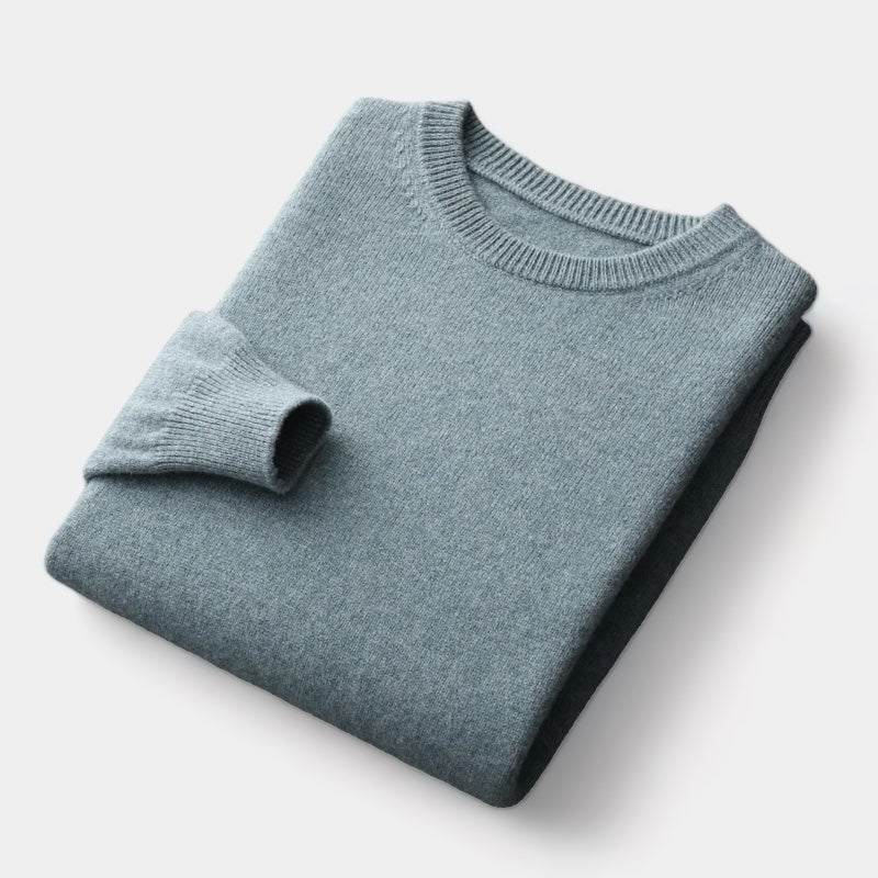 Men's Wool Sweater – Crew Neck Winter Knit