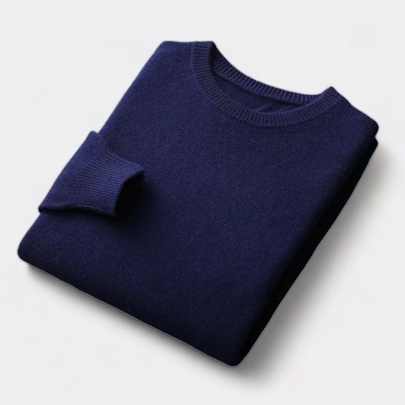 Men's Wool Sweater – Crew Neck Winter Knit