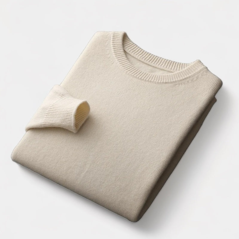 Men's Wool Sweater – Crew Neck Winter Knit