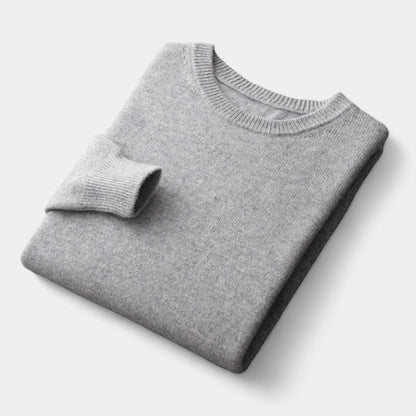 Men's Wool Sweater – Crew Neck Winter Knit