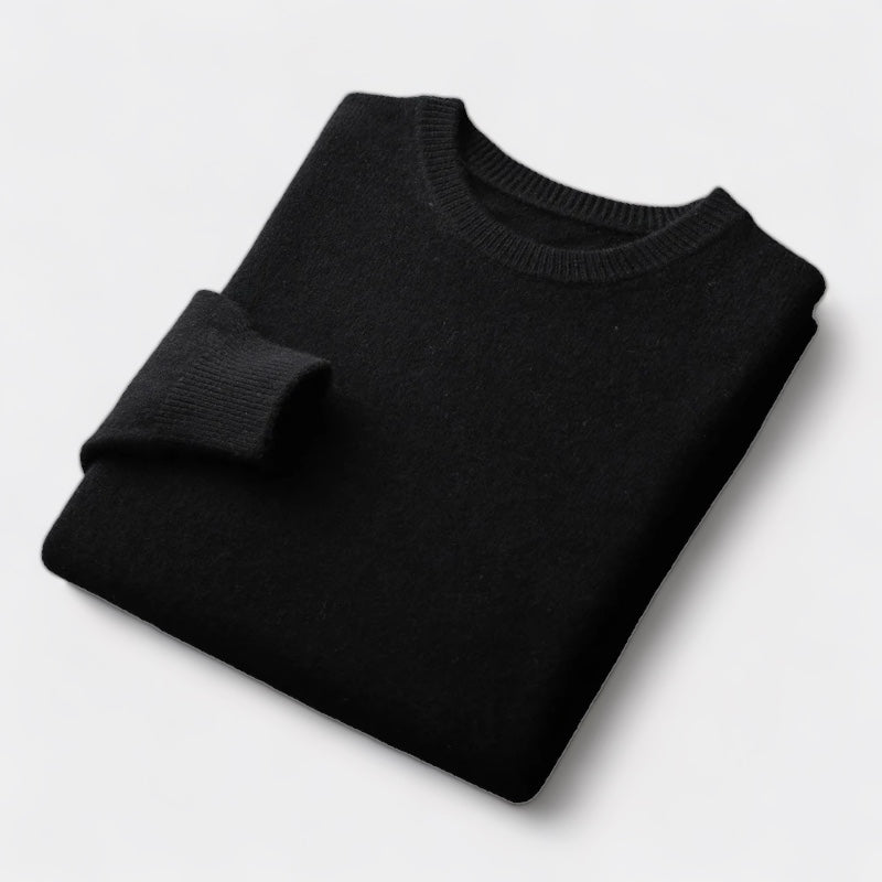 Men's Wool Sweater – Crew Neck Winter Knit