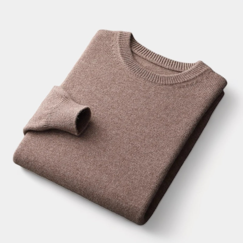 Men's Wool Sweater – Crew Neck Winter Knit