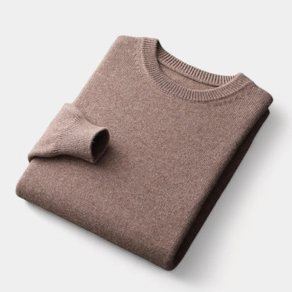 Men's Wool Sweater – Crew Neck Winter Knit