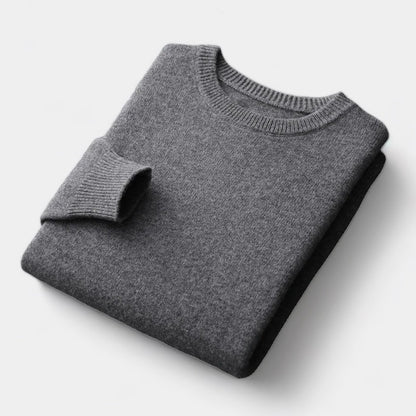 Men's Wool Sweater – Crew Neck Winter Knit