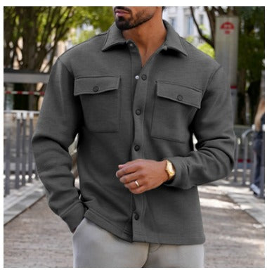 Men's Modern Button-Up Jacket