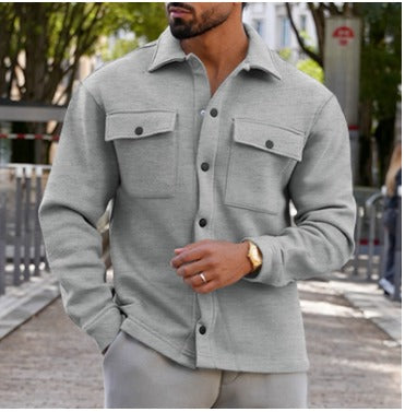 Men's Modern Button-Up Jacket