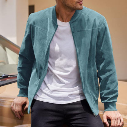 Men's Retro Suede Jacket - Stylish Everyday Coat