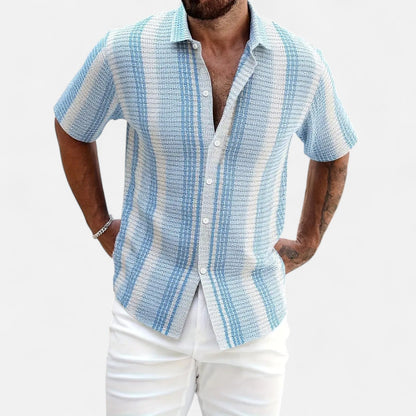 Men's Striped Shirt – Lightweight Button-Up