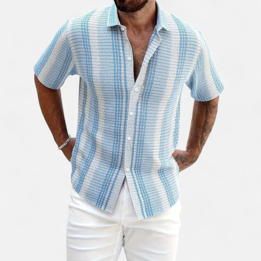 Men's Striped Shirt – Lightweight Button-Up