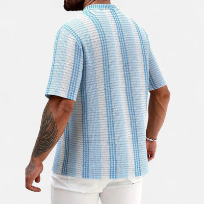 Men's Striped Shirt – Lightweight Button-Up