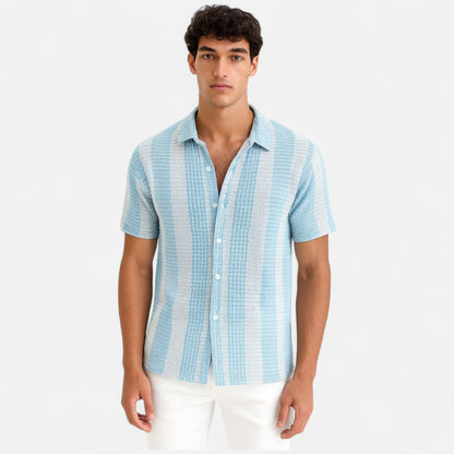 Men's Striped Shirt – Lightweight Button-Up