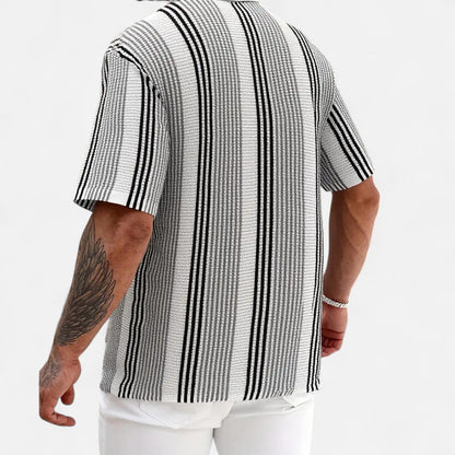 Men's Striped Shirt – Lightweight Button-Up