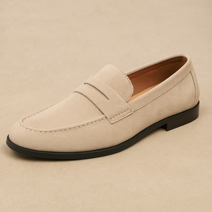 Men's Suede Penny Loafers